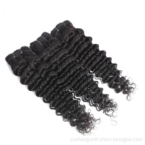 Uniky Wholesale Loose Deep Human Hair Top Quality Extension Bundles Brazilian Human Hair Weave Most Expensive Remy Hair